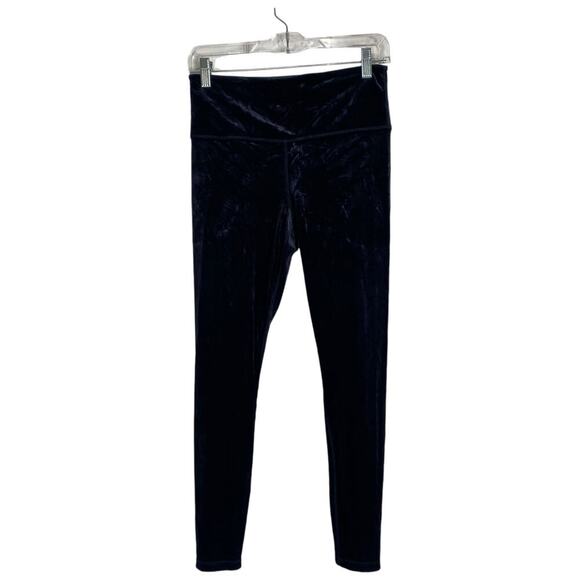 ATHLETA Elation Ultra High Rise Velvet Tights Black Size Medium Workout Athletic - Picture 1 of 7